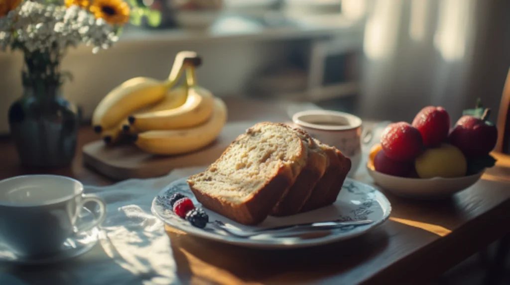  4-ingredient banana bread