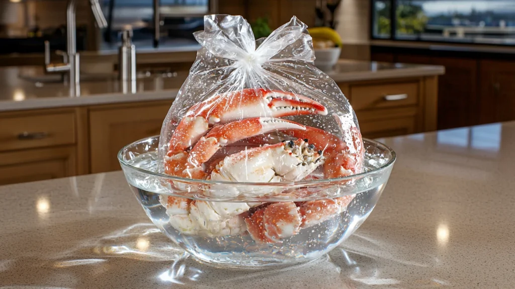 how to thaw crab legs