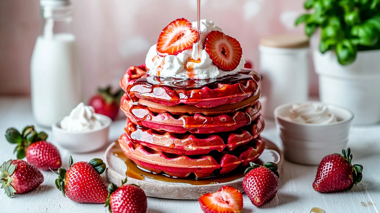 strawberry waffles​